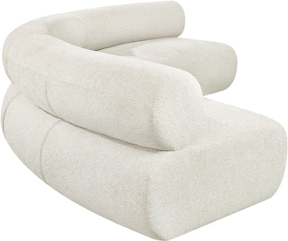 Shiloh Cream Chenille Fabric Modular Sofa S3A