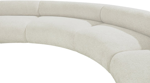 Bellamy Cream 152 Chenille Fabric Upholstered Modular Sectional, 3-Piece