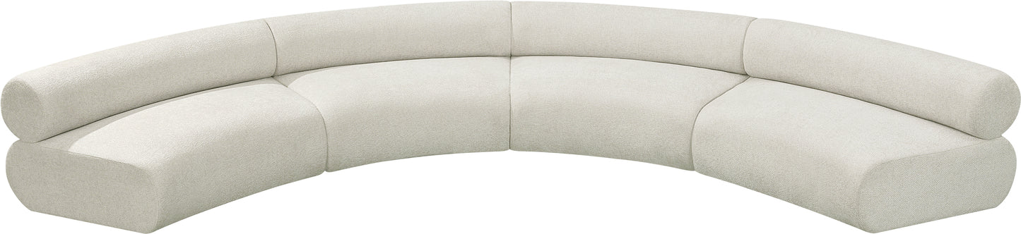 shiloh cream chenille fabric modular sofa s4a