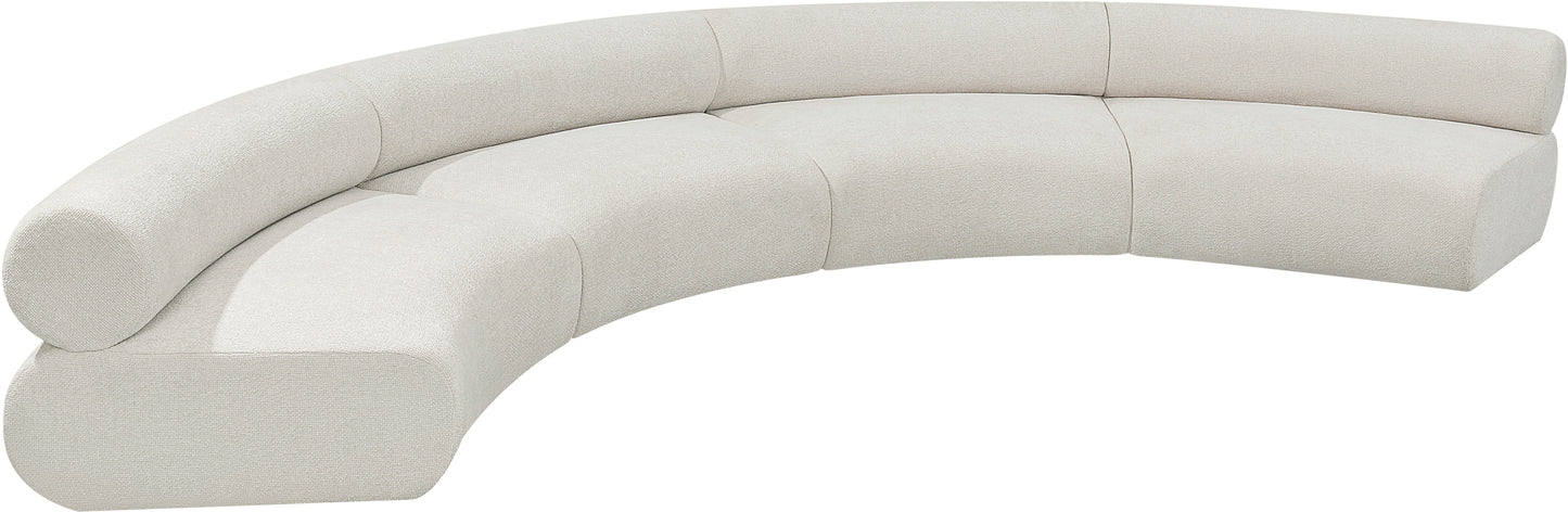 shiloh cream chenille fabric modular sofa s4a