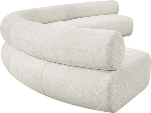 Shiloh Cream Chenille Fabric Modular Sofa S4A