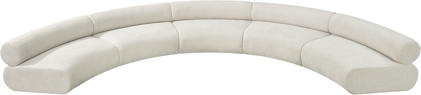 shiloh cream chenille fabric modular sofa s5a