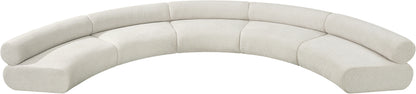 Shiloh Cream Chenille Fabric Modular Sofa S5A