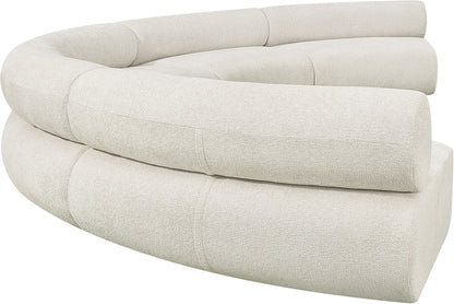 Shiloh Cream Chenille Fabric Modular Sofa S5A