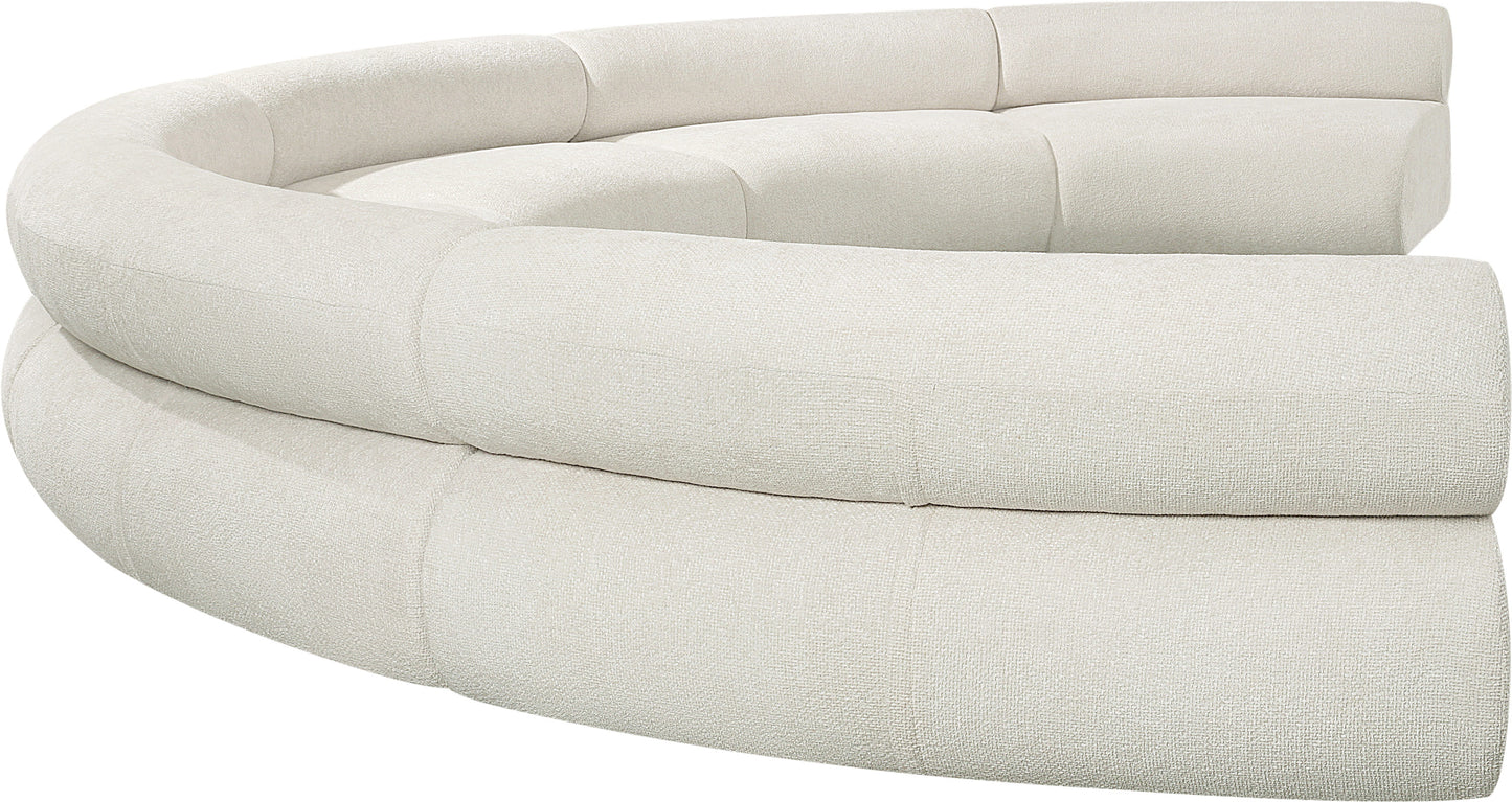 shiloh cream chenille fabric modular sofa s6a