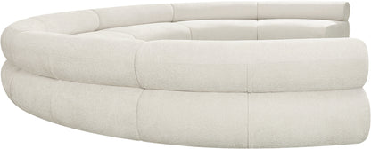 Shiloh Cream Chenille Fabric Modular Sofa S7A