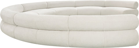 Shiloh Cream Chenille Fabric Modular Sofa S8A