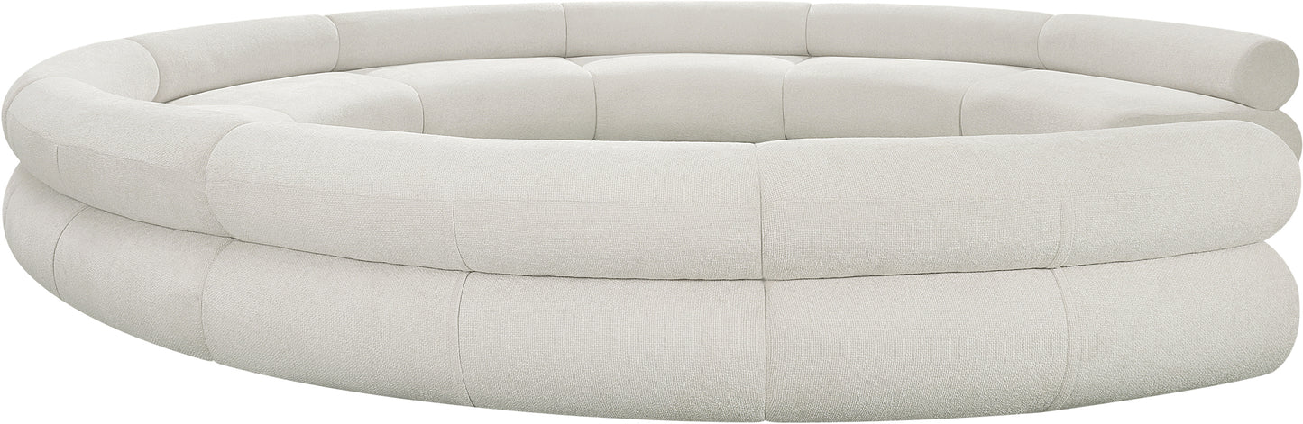 shiloh cream chenille fabric modular sofa s9a