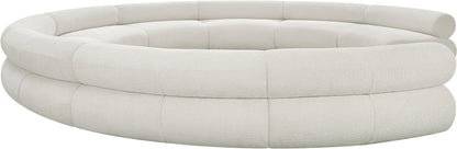 Shiloh Cream Chenille Fabric Modular Sofa S9A