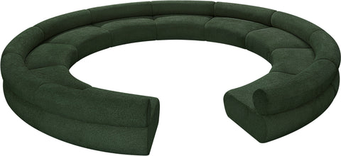 Shiloh Green Chenille Fabric Modular Sofa S10A