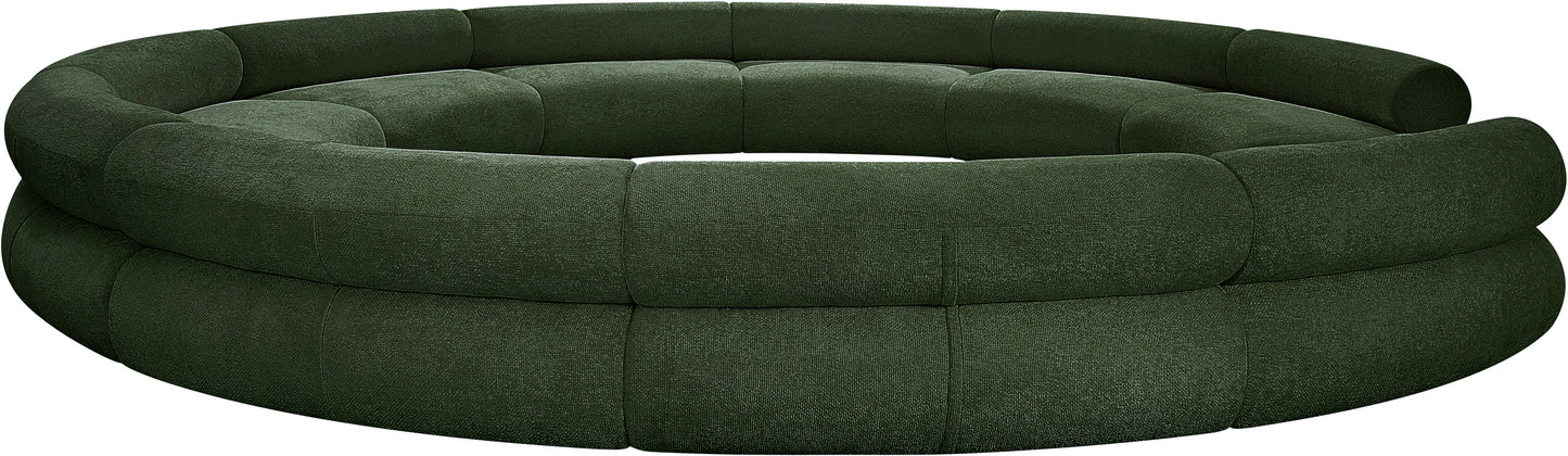 shiloh green chenille fabric modular sofa s10a