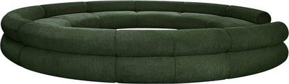 Shiloh Green Chenille Fabric Modular Sofa S10A