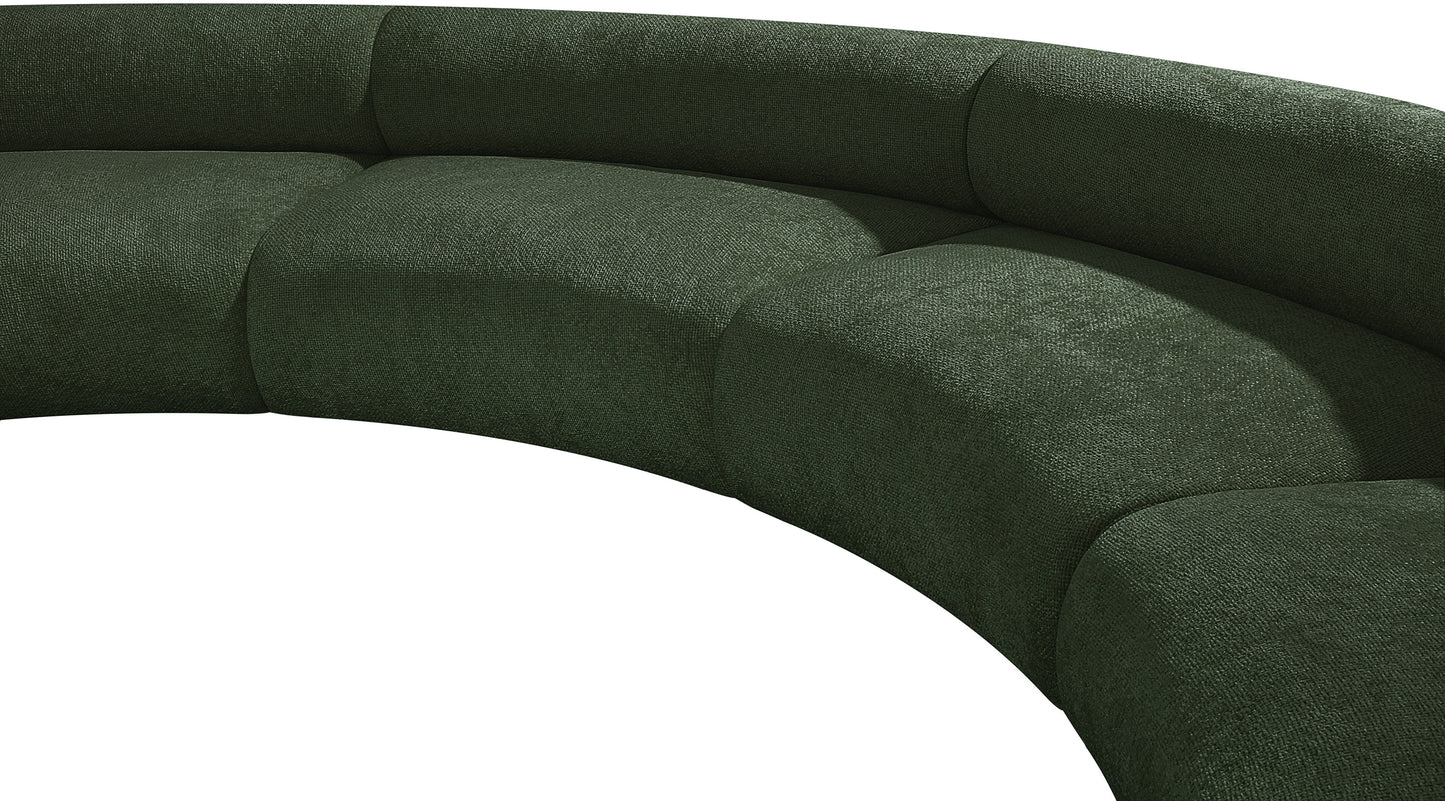 shiloh green chenille fabric modular sofa s10a