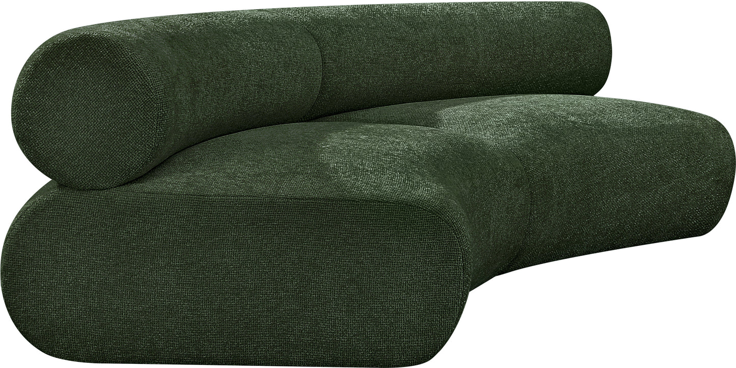 shiloh green chenille fabric modular sofa s2a