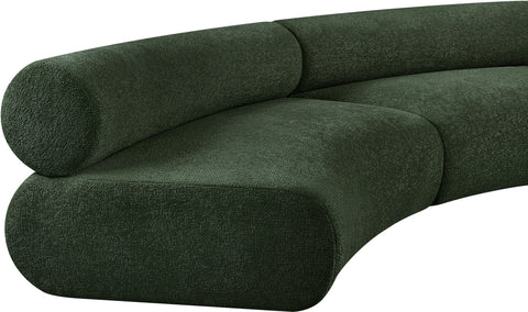 Shiloh Green Chenille Fabric Modular Sofa S2A