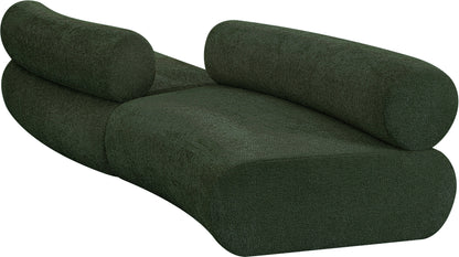 Shiloh Green Chenille Fabric Modular Sofa S2B