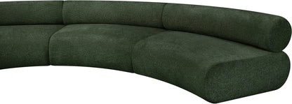 Shiloh Green Chenille Fabric Modular Sofa S3A