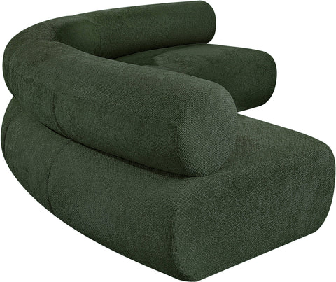Shiloh Green Chenille Fabric Modular Sofa S3A