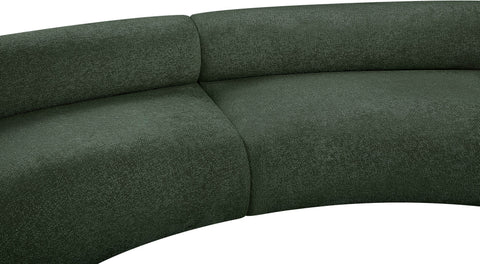 Shiloh Green Chenille Fabric Modular Sofa S3A