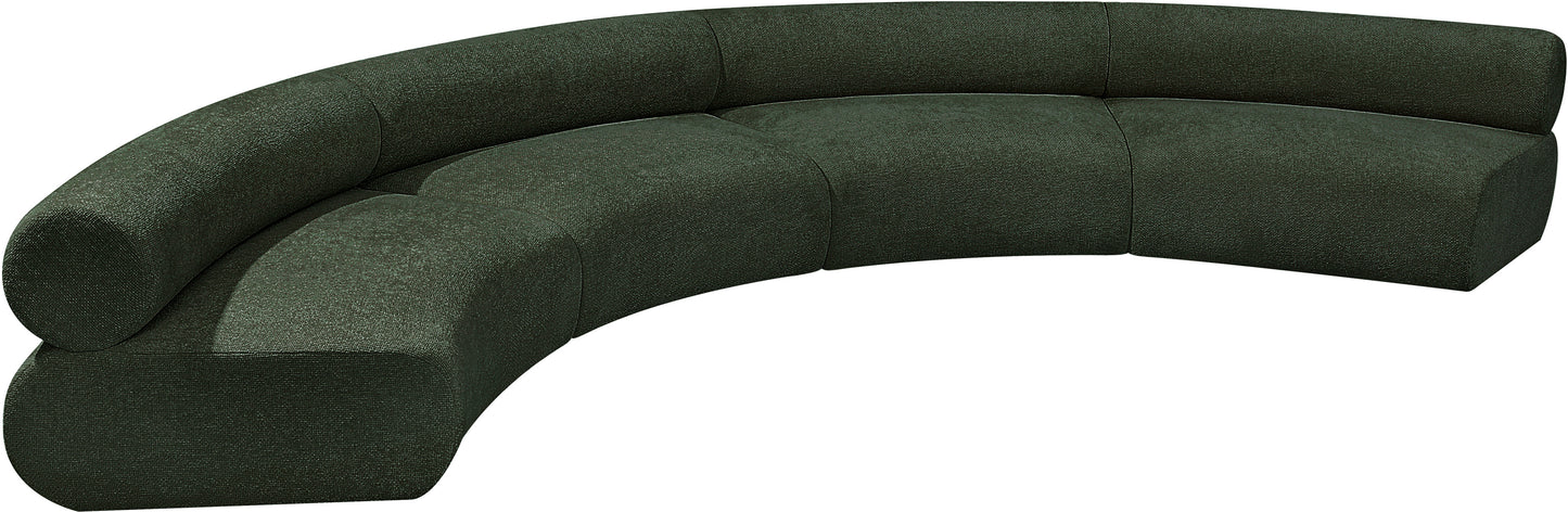 shiloh green chenille fabric modular sofa s4a