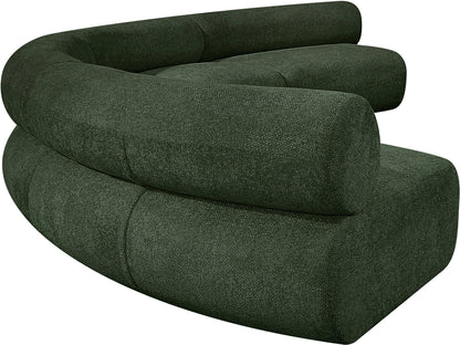 Shiloh Green Chenille Fabric Modular Sofa S4A