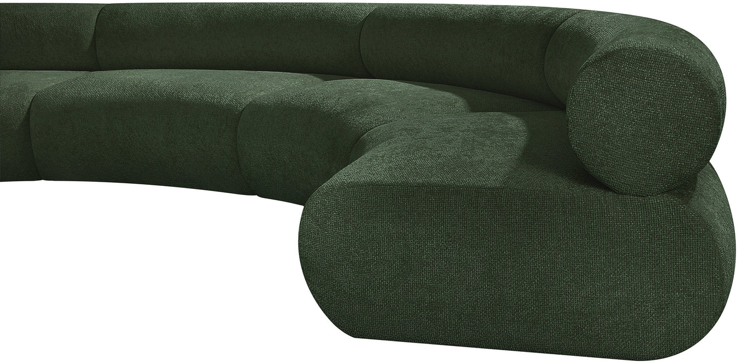 shiloh green chenille fabric modular sofa s4a