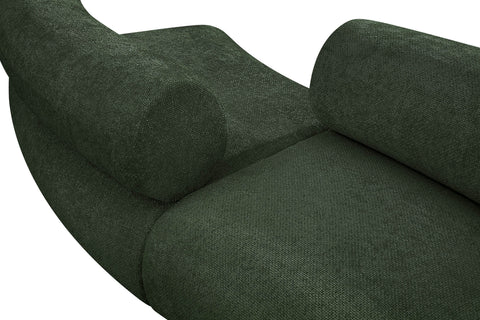 Bellamy Green 202 Chenille Fabric Upholstered Modular Sectional, 4-Piece