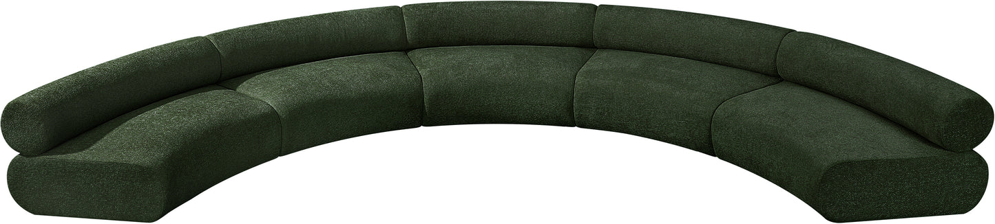 shiloh green chenille fabric modular sofa s5a