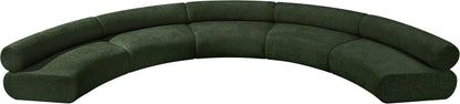 Shiloh Green Chenille Fabric Modular Sofa S5A