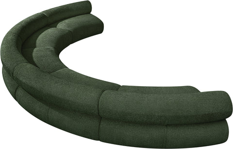 Shiloh Green Chenille Fabric Modular Sofa S5A
