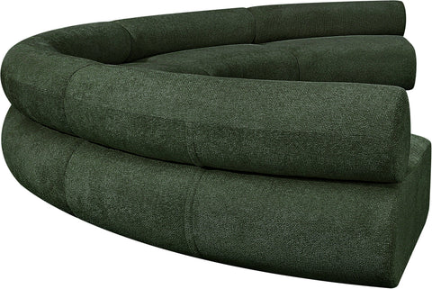 Shiloh Green Chenille Fabric Modular Sofa S5A