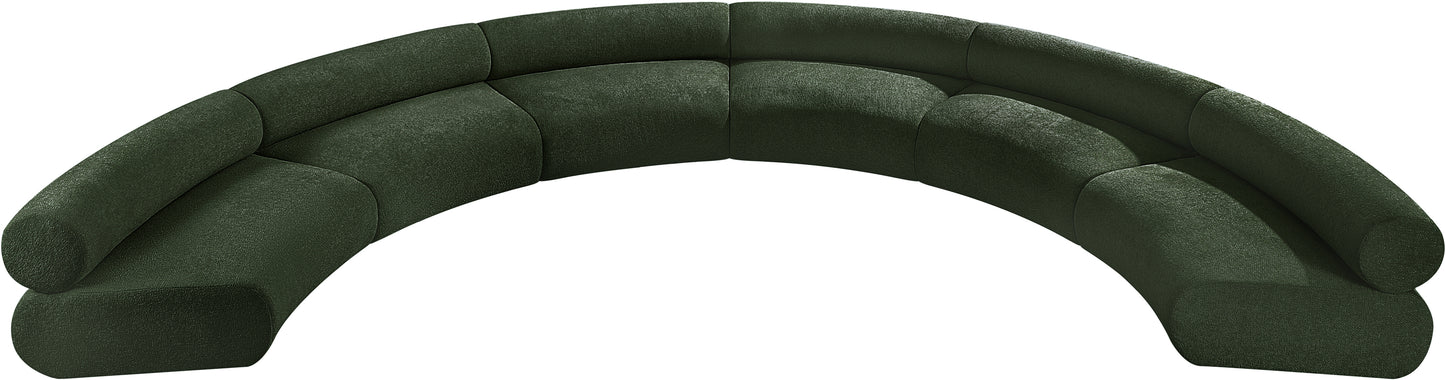 shiloh green chenille fabric modular sofa s6a