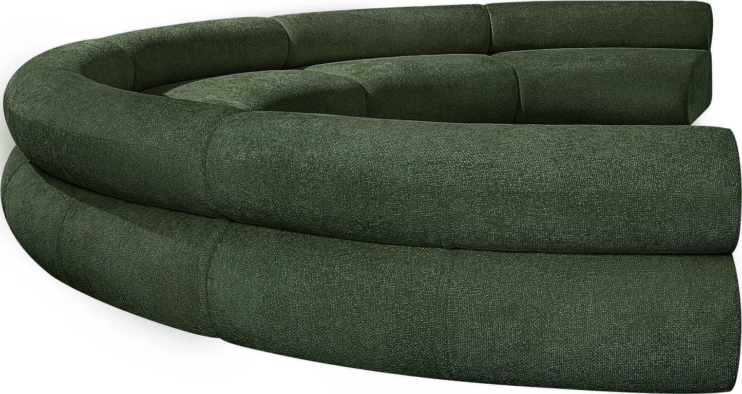 shiloh green chenille fabric modular sofa s6a