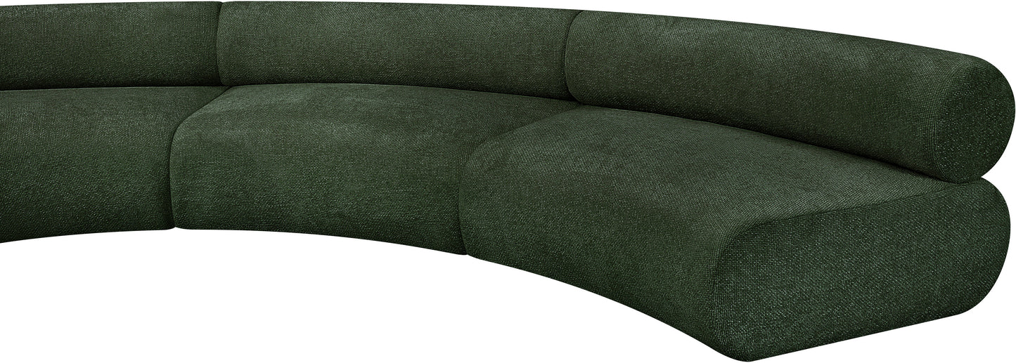 shiloh green chenille fabric modular sofa s6a