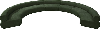 Shiloh Green Chenille Fabric Modular Sofa S7A