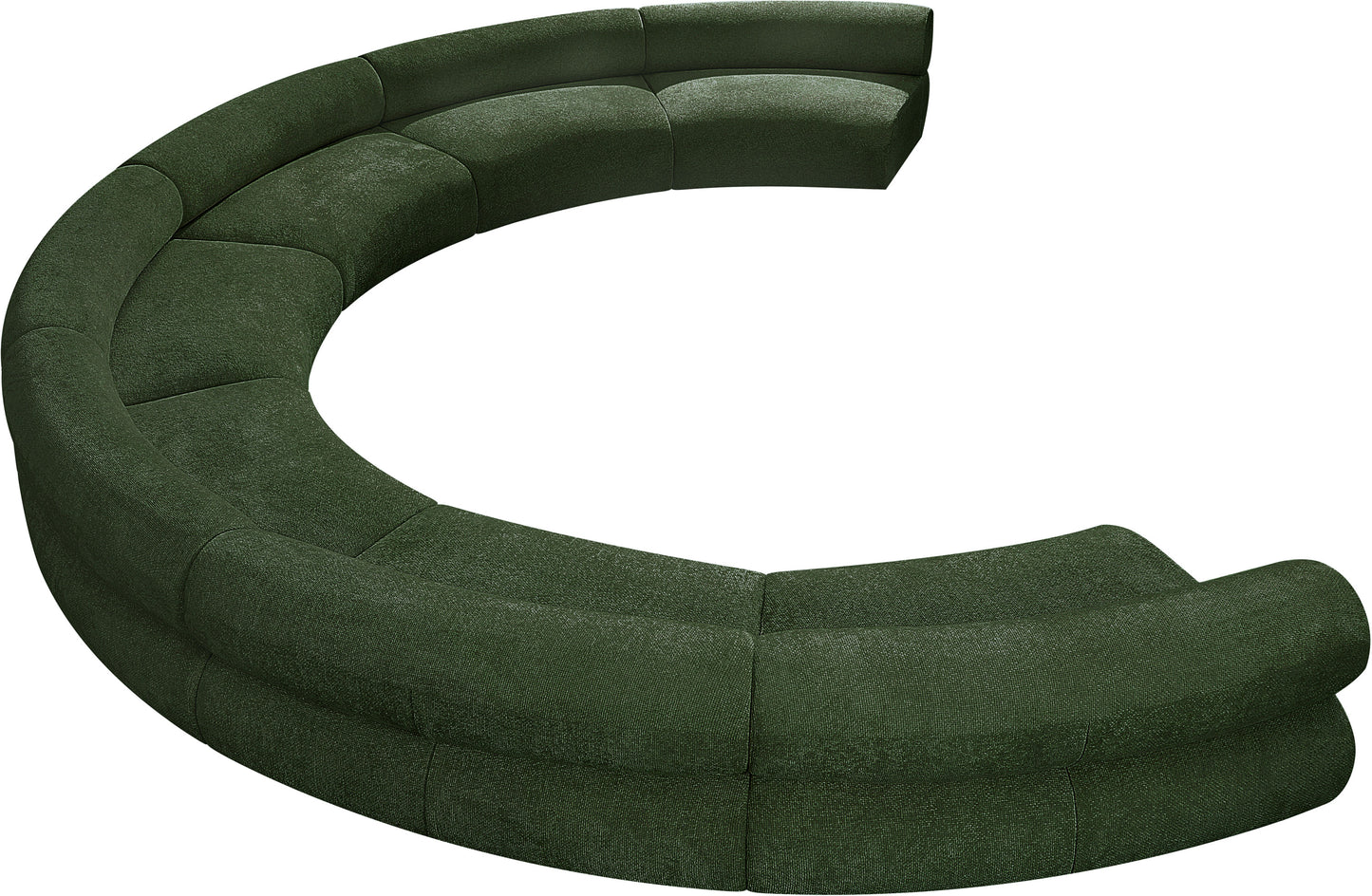 shiloh green chenille fabric modular sofa s7a