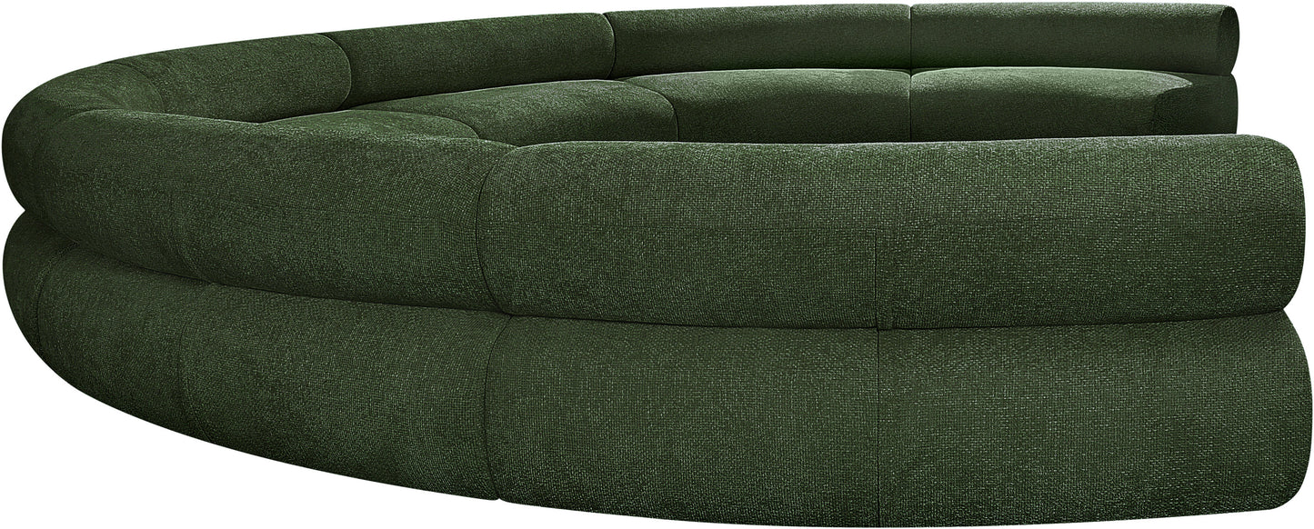 shiloh green chenille fabric modular sofa s7a