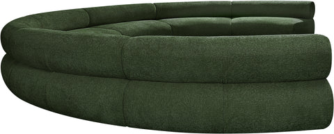Shiloh Green Chenille Fabric Modular Sofa S7A