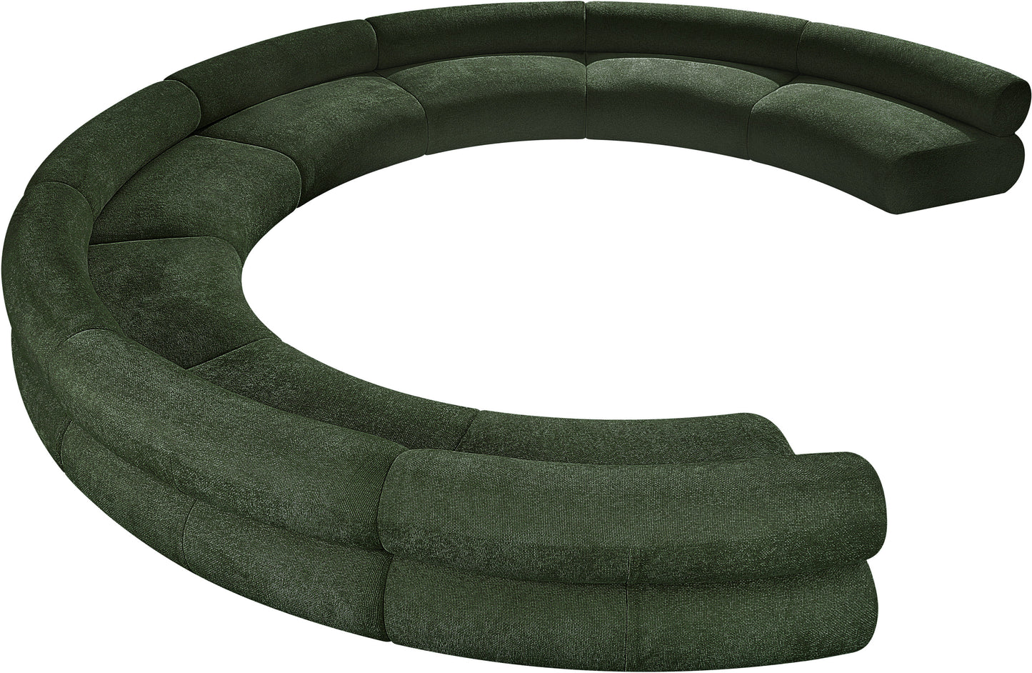 shiloh green chenille fabric modular sofa s8a