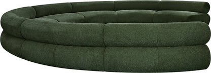 Shiloh Green Chenille Fabric Modular Sofa S8A