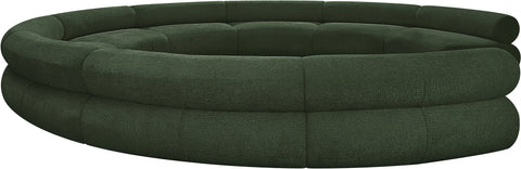 Shiloh Green Chenille Fabric Modular Sofa S9A