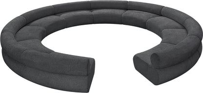 Shiloh Grey Chenille Fabric Modular Sofa S10A