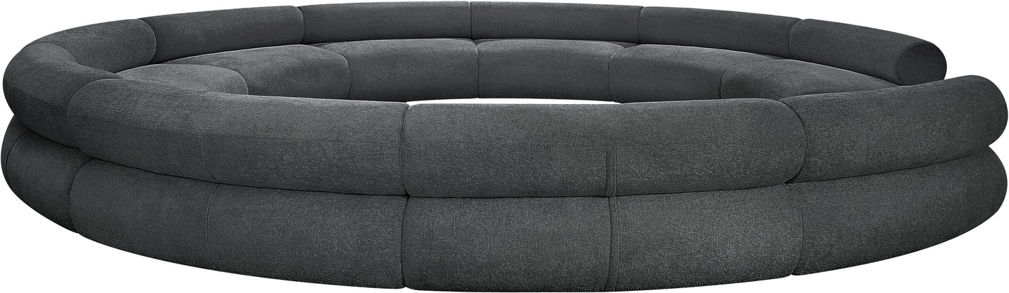 shiloh grey chenille fabric modular sofa s10a