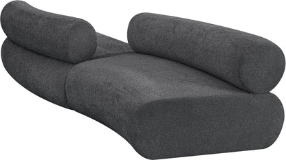 Shiloh Grey Chenille Fabric Modular Sofa S2B