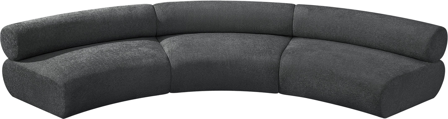 shiloh grey chenille fabric modular sofa s3a