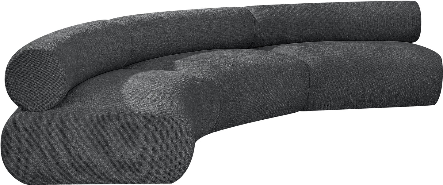 shiloh grey chenille fabric modular sofa s3a