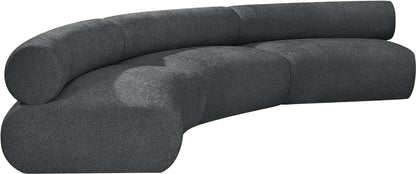 Shiloh Grey Chenille Fabric Modular Sofa S3A