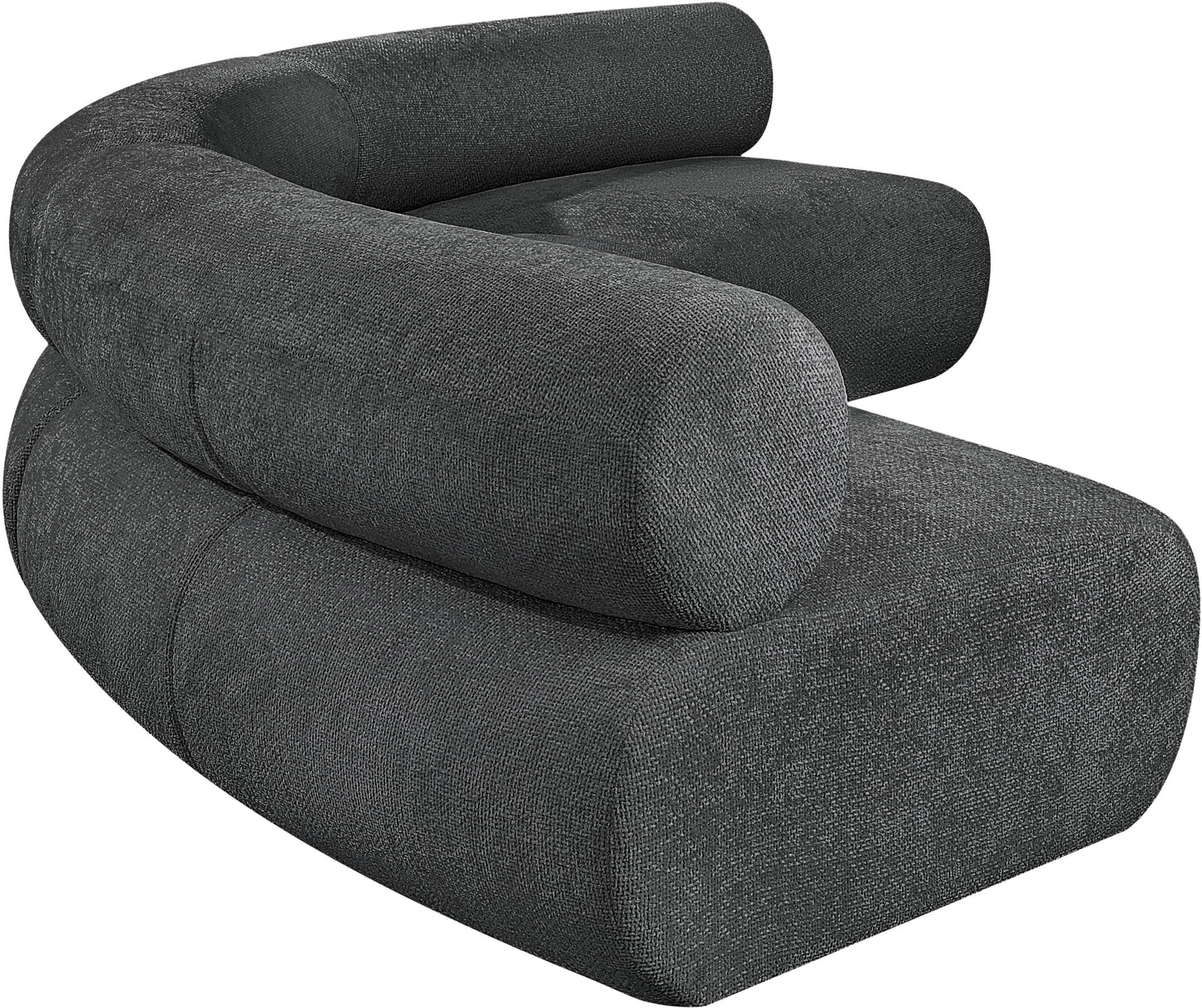 shiloh grey chenille fabric modular sofa s3a