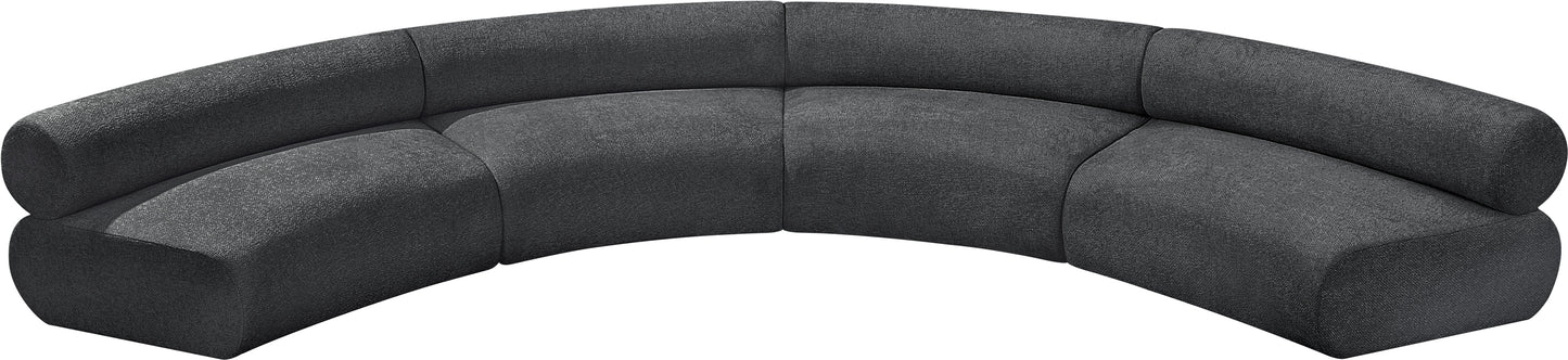 shiloh grey chenille fabric modular sofa s4a