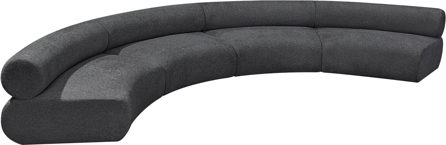 shiloh grey chenille fabric modular sofa s4a